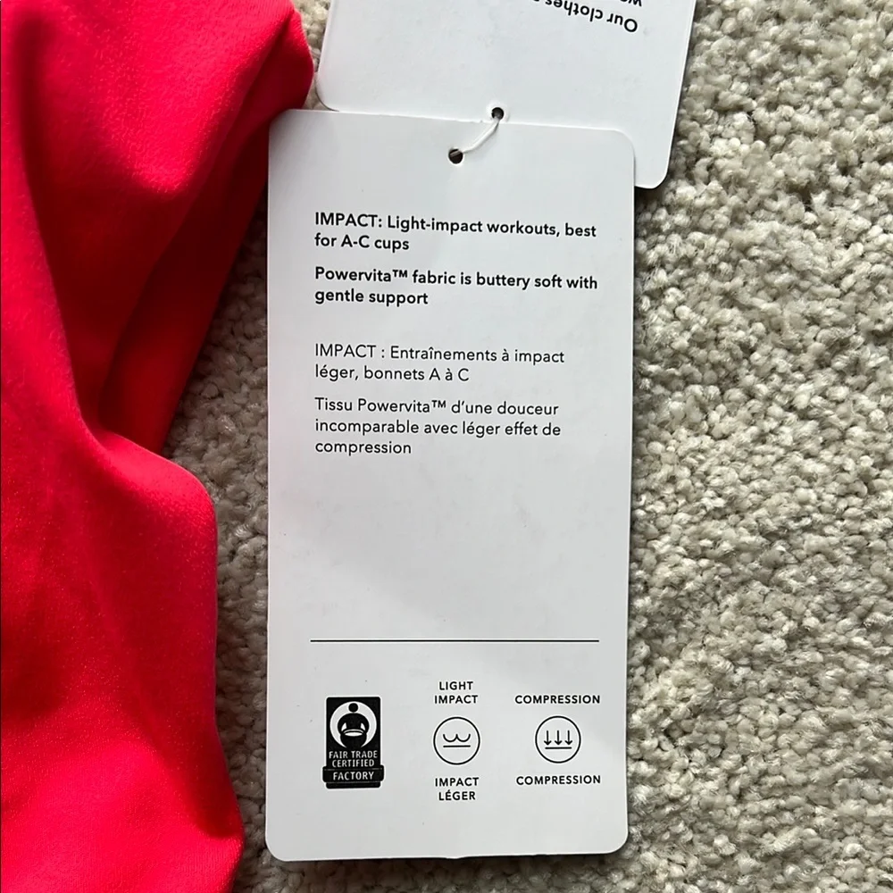 Athleta Bright Pink Activewear Sports Bra - Picture 3 of 6